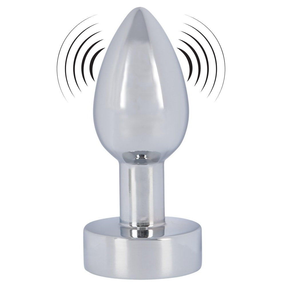 Anos Heavy Metal Butt Plug With Vibration Anal Plug Vibratör