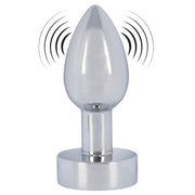 Anos Heavy Metal Butt Plug With Vibration Anal Plug Vibratör