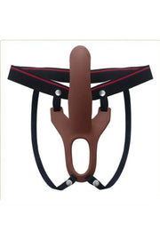 Hollow Strap-on Silicone Curved Dong Içi Boş Kemerli Penis Melez 17 Cm