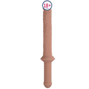 Great sword 32.5 Cm Tutmalı Çift Taraflı Dildo